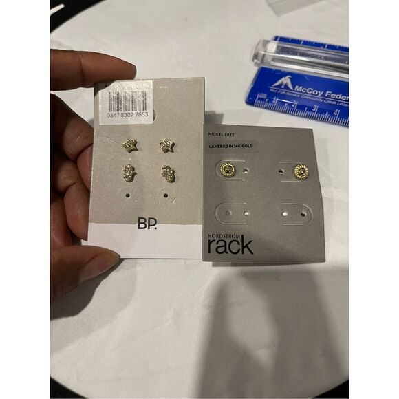 Nordstrom 3 pair of earrings bundle - Picture 3 of 6